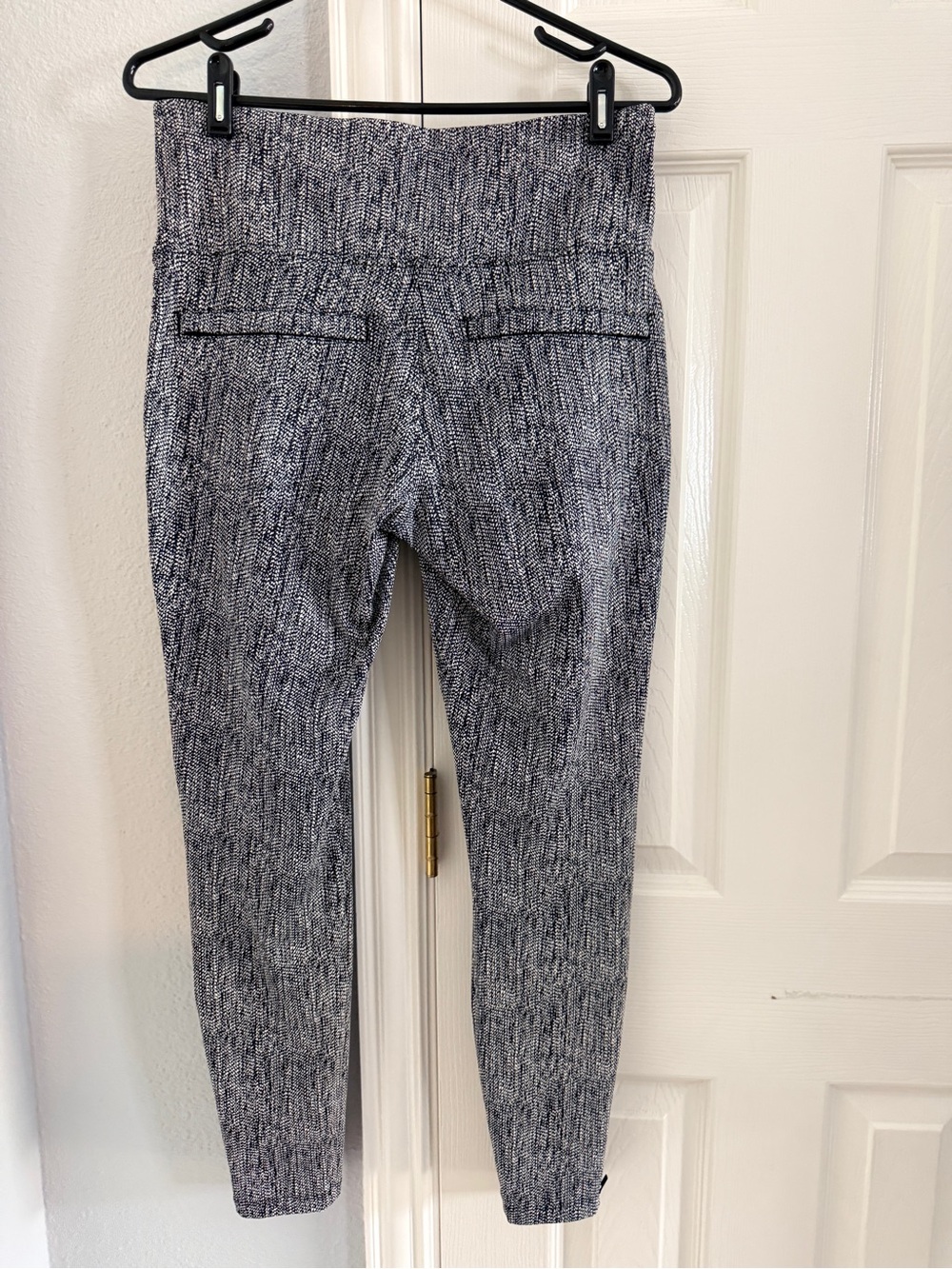 Athleta Delancey Textured Moto Black & White Leggings - Picture 5 of 10